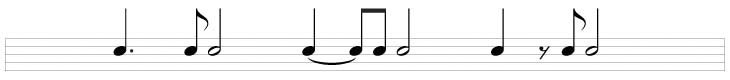 Drum sheet music - Dot