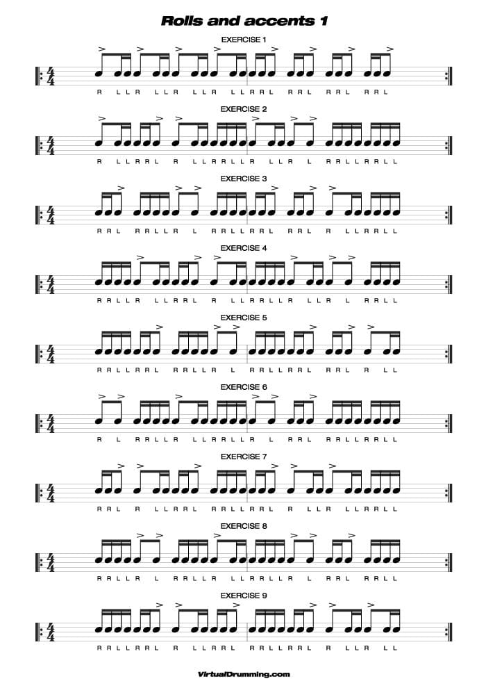 How To Read Snare Drum Sheet Music - Drum Sheet Music The Basics Of