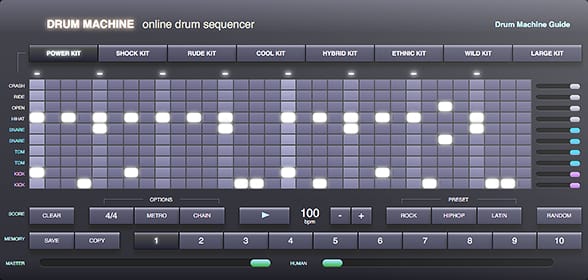 Virtual drum machine online sequencer free