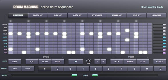 Play drums online, Music making games