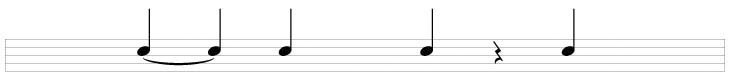 Drum sheet music - Tie